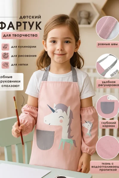 Фартук с нарукавниками для творчества